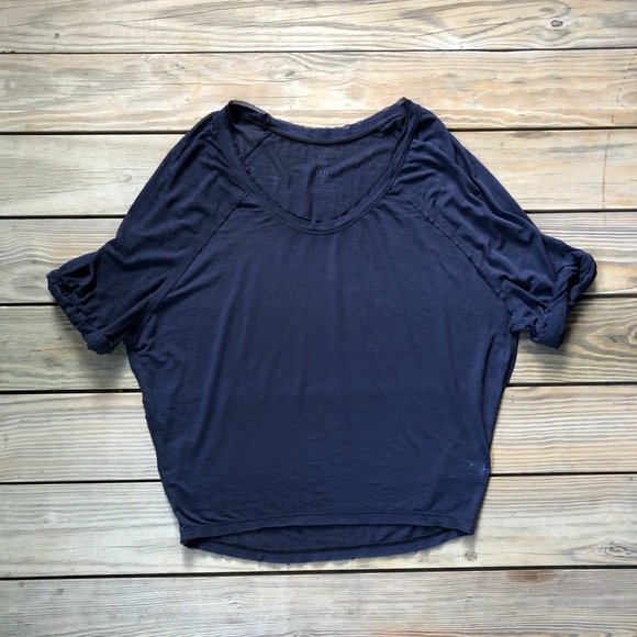 Free People Tops - Free People Moonlight Tee Midnight Color